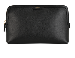 Mulberry Large Cosmetic Pouch, Leather, Black, MIT, DB, 3*